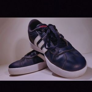Navy Blue, White striped size US5 ADIDAS